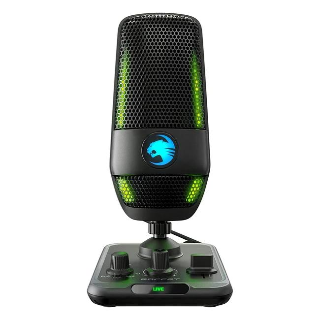 ROCCAT Torch Studio USB-Mikrofon - Schwarz Referenznummer 123456 - Profession