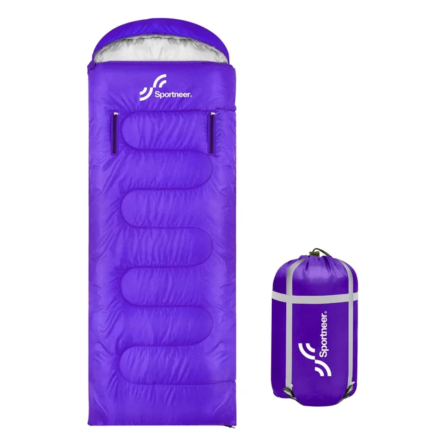 Sportneer Portable Sleeping Bag for Adults & Kids - 3-4 Season Wearable Bag with Zippered Holes for Arms and Feet - Perfect for Camping, Hiking, and Traveling