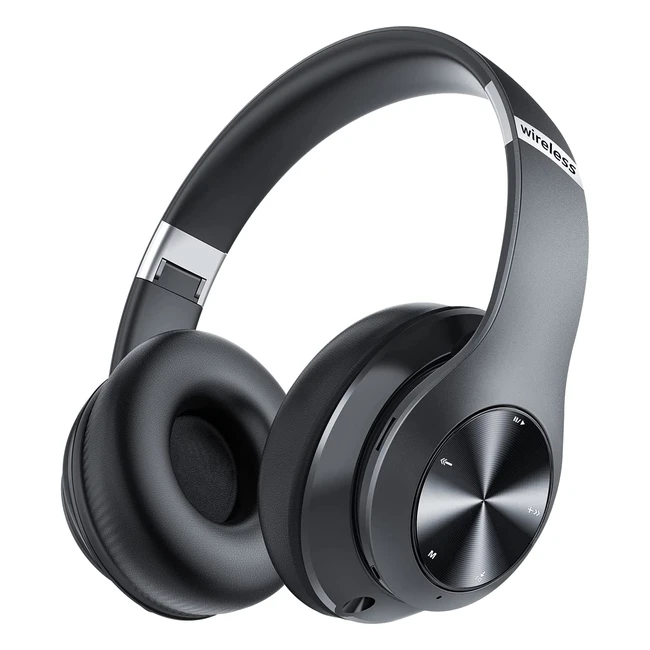 Moobesthy Wireless Over Ear Headphones - Bluetooth 5.0, 6 EQ Modes, 52H Playtime