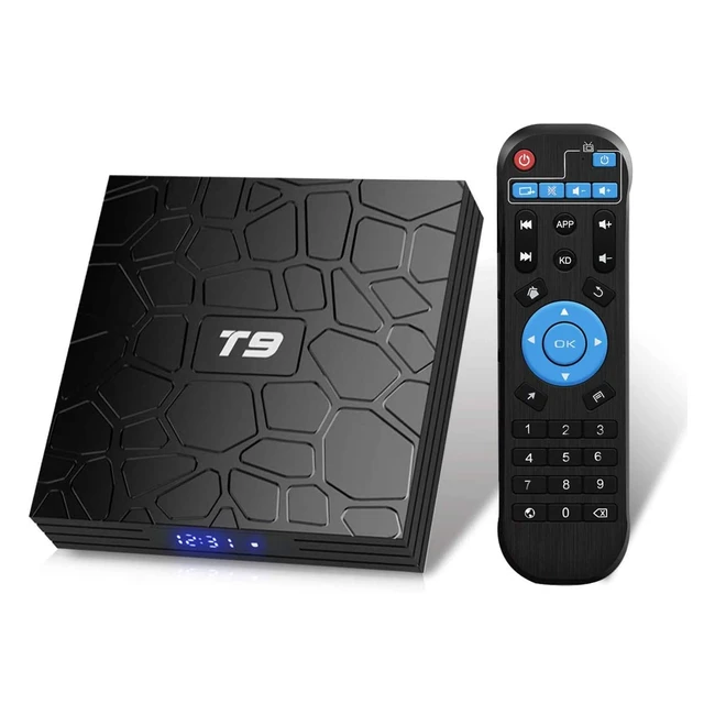 Android TV Box T9 - 4GB RAM32GB ROM - Soporte WiFi 24GHz50GHz - 64 bits H26