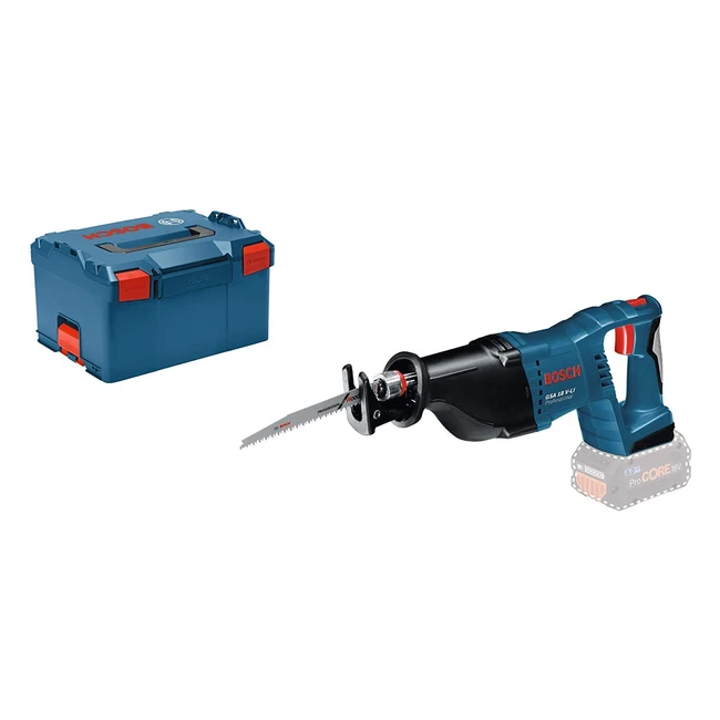 Scie sabre sans fil Bosch Professional GSA 18 VLI, 28 mm de longueur de course, sans batterie/chargeur dans une L-BOXX