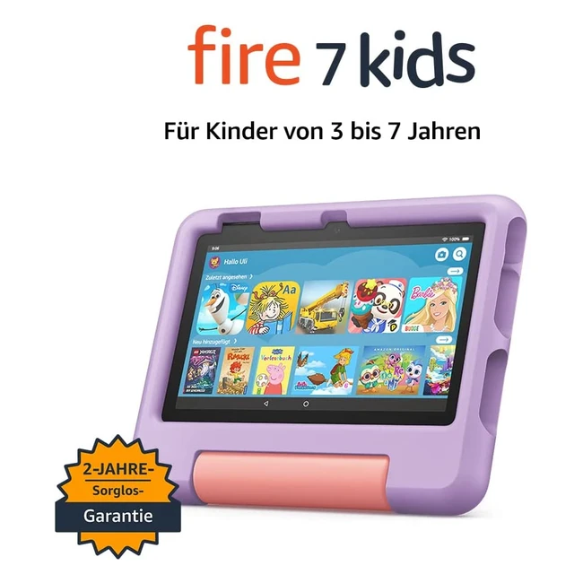 All-New Fire 7 Kids Tablet  16GB  Purple  Ages 3-7  Kid-Proof Case