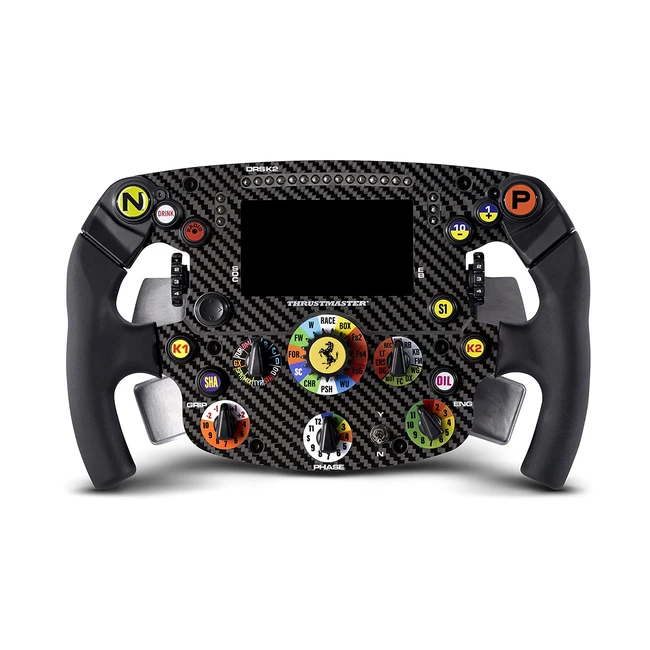 Thrustmaster Formula Wheel Addon Ferrari SF1000 Edition Replica - Mit Display und LEDs - 100% Carbon Fiber Frontplatte - Lizenziert von Ferrari