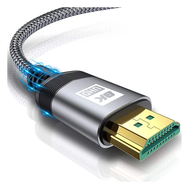 Cable HDMI 8K Avibrex 10m - Alta Velocidad 48Gbps - UHD 4K120Hz - Dolby Vision -