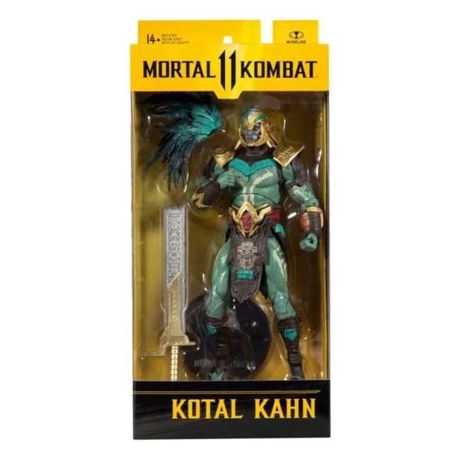 Figura McFarlane Toys Mortal Kombat Kotal Kahn 7in WV7 con Ultra Articulacin