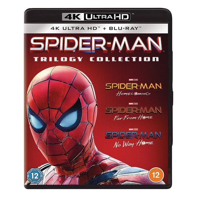 Spiderman Triple Homecoming Far From Home No Way Home - 6 Discs UHD BD