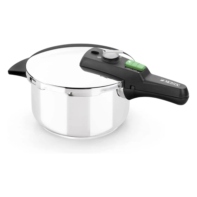 Autocuiseur rapide Monix Quick 4L en acier inox 1810 - Compatible toutes sources de chaleur