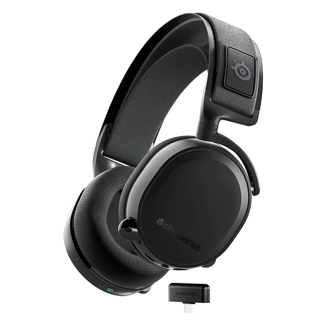SteelSeries Arctis 7 Wireless Gaming Headset - Lossless 2.4GHz - 30 Hour Battery Life - PC PS5 PS4 Mac Android Switch - Black