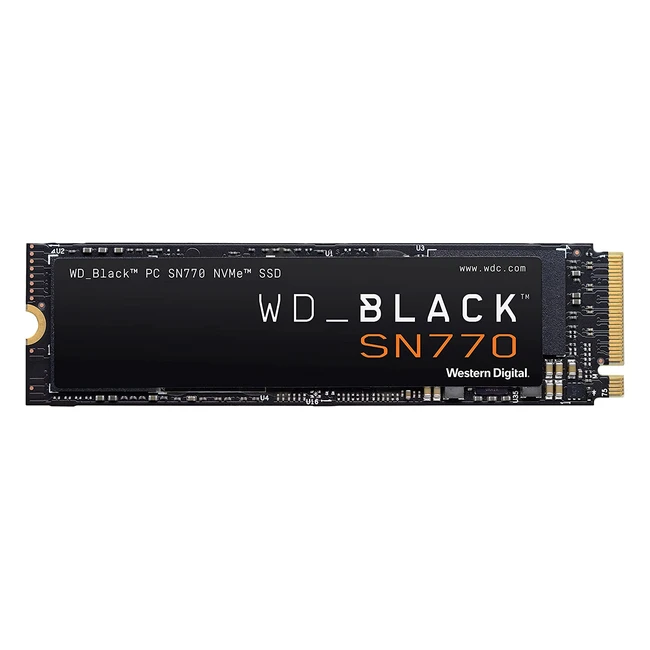 WDBLACK SN770 NVMe SSD 2TB - High Performance PCIe Gen4 M2 2280