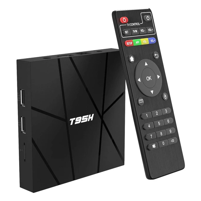 Smart TV Box T95H Allwinner H616 Quadcore 6K TV Box con 64bit H265 3D 2GB RAM 16GB ROM