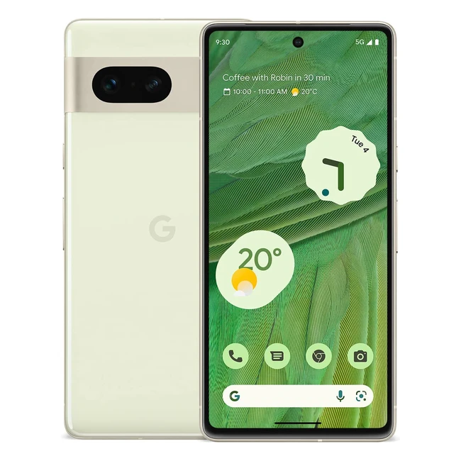 Google Pixel 7 Smartphone Lemongrass 128GB Weitwinkelobjektiv