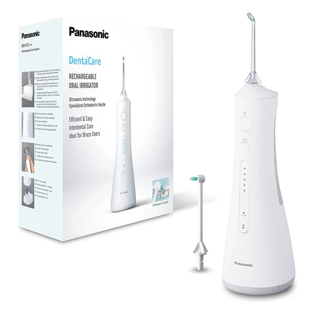 Panasonic Ultra Sonic Munddusche EW1513 mit Ladestation - Für gesunde Zähne und Zahnzwischenräume
