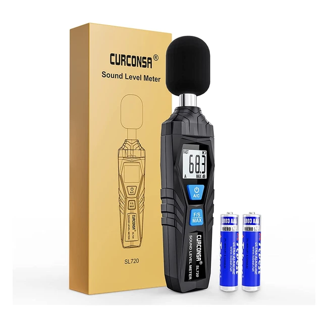 Sonomtre portable Curconsa 30db-130db LCD pour maisons usines et rues