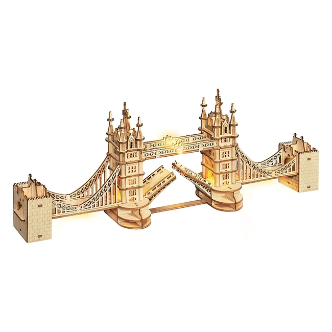 Rompecabezas 3D de madera Tower Bridge con 113 piezas para adultos y nios mayo