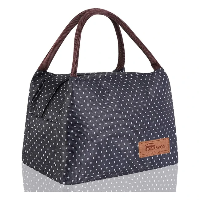 Sac Isotherme Repas Portable Lunch Bag Homespon - Étanche et Pliable pour Femme et Enfant - Idéal pour l'École et le Bureau