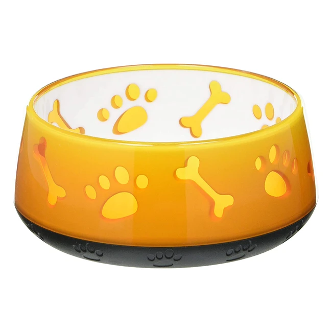 Croci TPR Doggy Bowl - Non-Slip Sturdy  Orange - 300ml