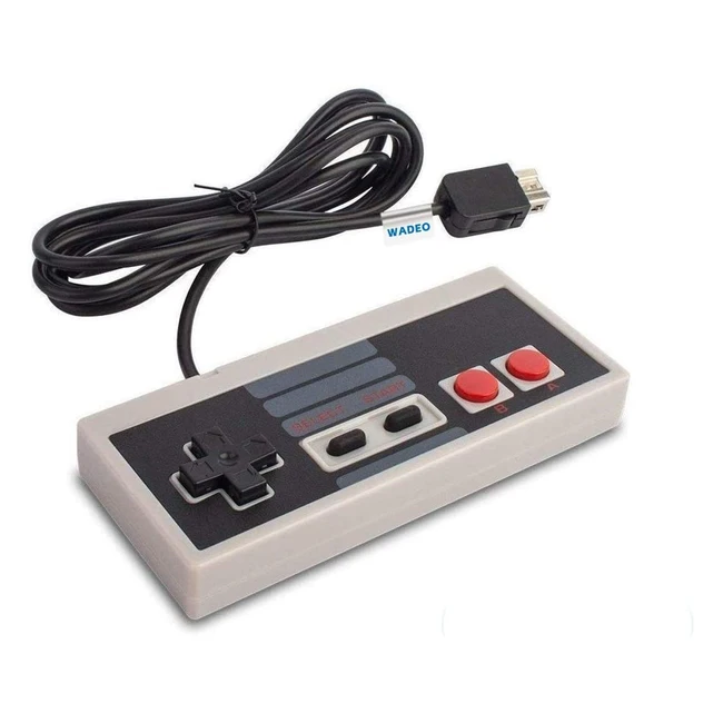 Controlador de juegos Wadeo Mini Classic para NES Classic Edition con cable de 18 m
