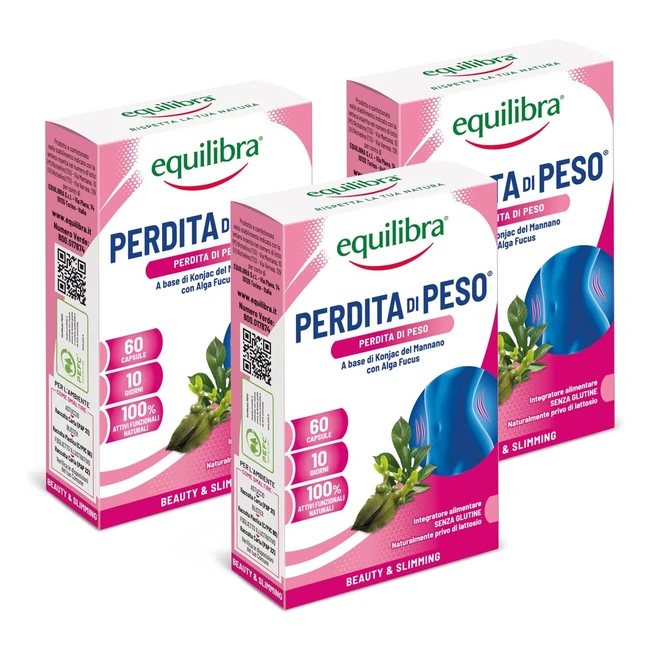 Equilibra Integratore Alimentare Perdita di Peso con Fibra di Konjac e Alga Fucu