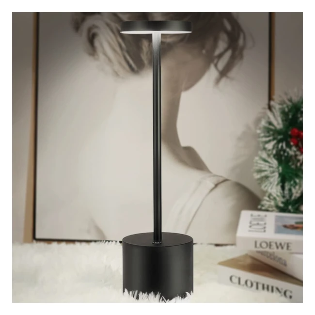 Lámpara de mesa Hapfish 8000mAh LED inalámbrica con control remoto y regulable en tres modos de color