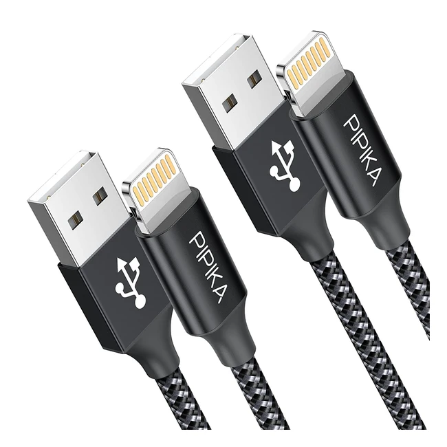 2-Pack 3m Lightning Cable for iPhone - Fast Charging & Data Transmission