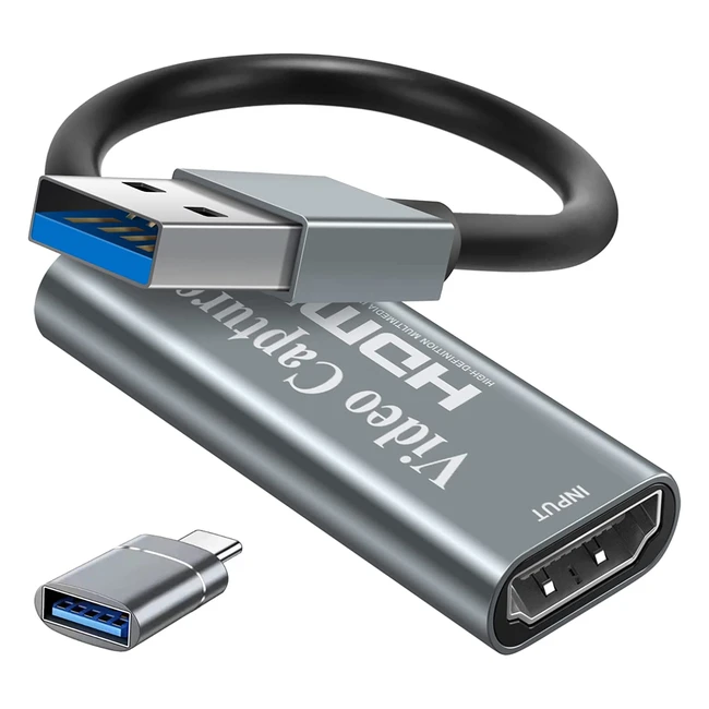 Scheda Acquisizione Video Papeaso 4K HDMI a USB - Full HD 1080p - Plug and Play