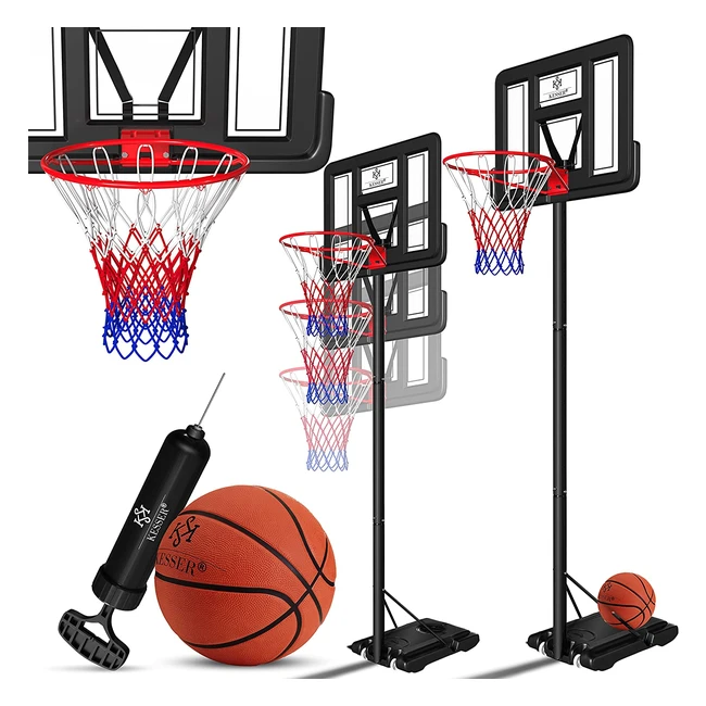 Kesser Basketballkorb Premium - Verstellbare Korbhhe 230-305 cm - Outdoor Bask
