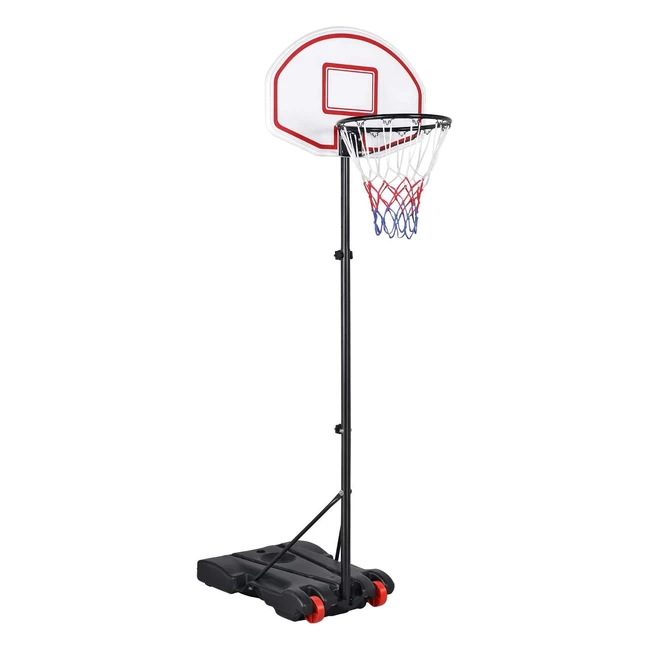 Yaheetech Portable Basketball Hoop System  Adjustable Height 159214M  Easy Ass