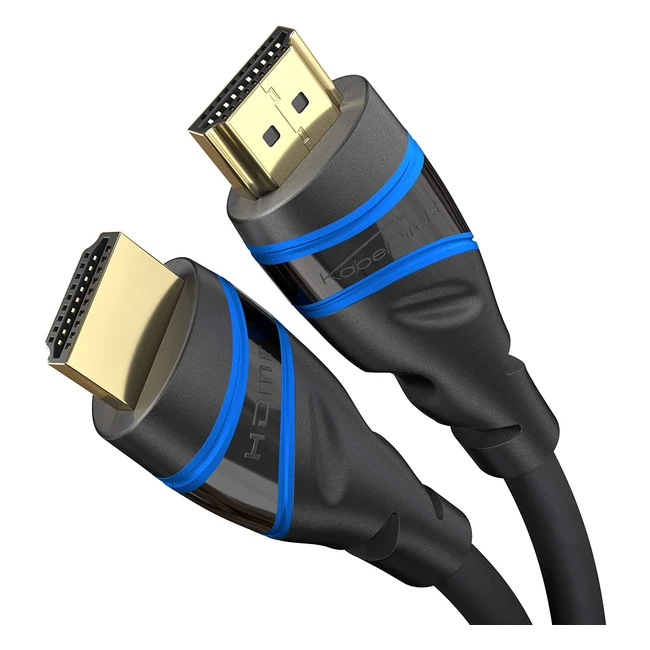 KabelDirekt 2m 8K HDMI 2.1 Kabel, 48G, Ultra High Speed, PS5/Xbox, Schwarz