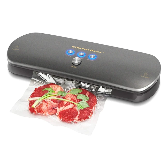 Envasadora al vacío KitchenBoss para alimentos frescos - Kit de inicio incluido