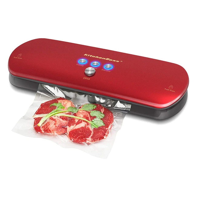 Envasadora al vacío Kitchenboss para alimentos frescos - Kit de arranque incluido