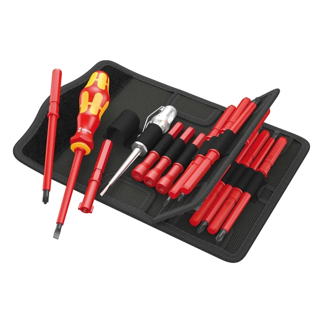 Jeu de lames interchangeables Wera Kraftform Kompakt VDE 18 pour tournevis isolés - 18 pièces