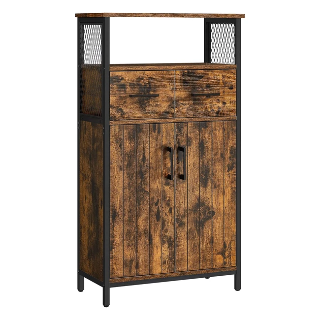 VASAGLE Badezimmerschrank Sideboard verstellbarer Regal offenes Fach 60 x 30 x 1