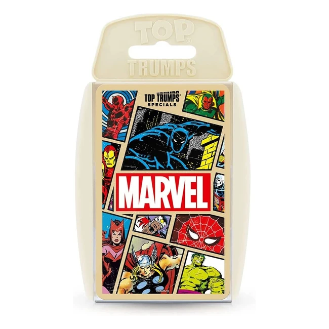Marvel Comics Retro Top Trumps Card Game - Spiderman Iron Man Captain America