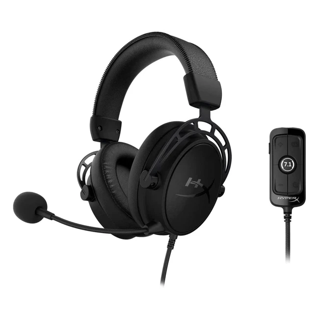 HyperX Cloud Alpha S Gaming Headset für PC & PS4 | 7.1 Surround Sound | Verstellbarer Bass | Dual Chamber Drivers | Atmungsaktives Kunstleder | Mikrofon
