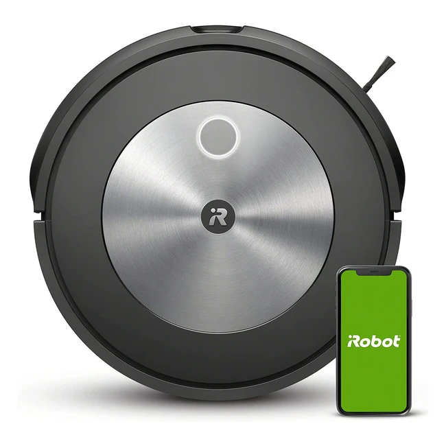 iRobot Roomba J7 - WLAN-fähiger Staubsaugerroboter mit Mapping, 2 Gummiwalzen und Objekterkennung