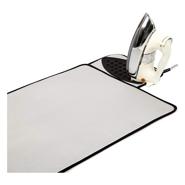 Encasa Homes Ironing Matpad - Large 50x70cm with Foam Padding and Silicone Iron Rest