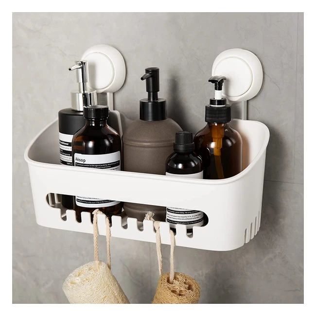 Taili Shower Caddy - DIY Drill-Free Removable Storage Basket for Bathroom and Kitchen