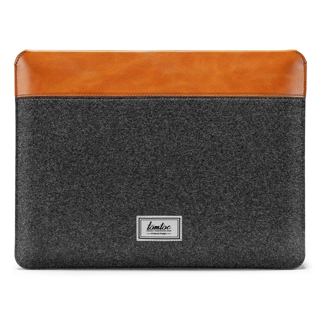 tomtoc Filz PU-Leder Tasche fr 13-Zoll MacBook AirPro und Surface Pro - Sch