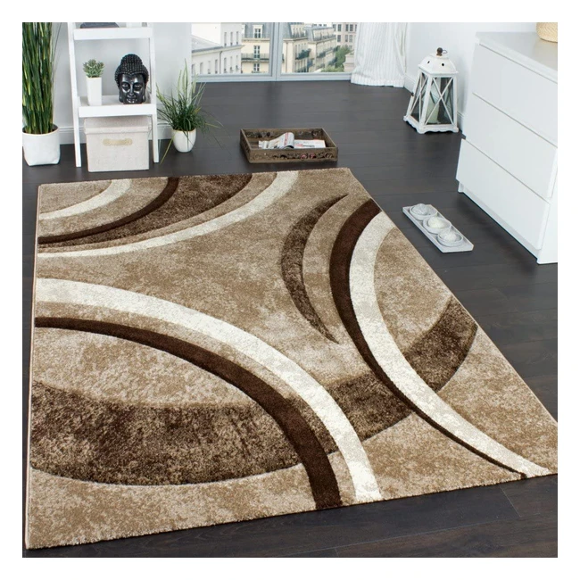 Tapis design Paco Home moucheté Marron/Beige 60x100cm