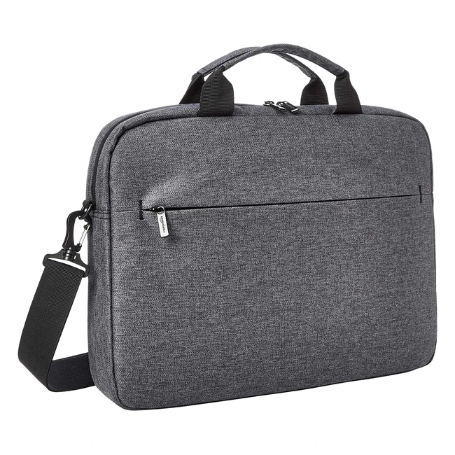 Amazon Basics Urban Laptop and Tablet Case Bag - 17 inch - Grey - Padded and Water-Resistant