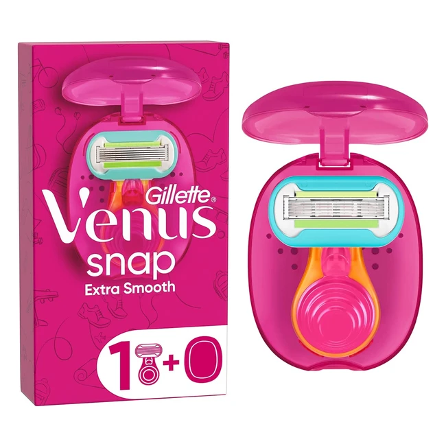 Gillette Venus Extra Smooth Snap Rasierer für Frauen mit 5-Wege-Klinge und Reiseetui