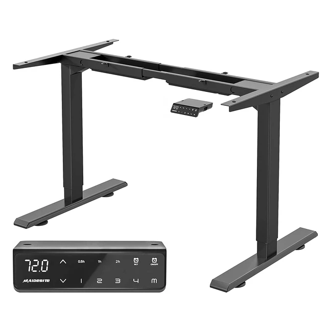 Maidesite Adjustable Height Standing Desk Frame - Dual Motor, Memory Panel, Ergonomic Workplace - T2 Pro