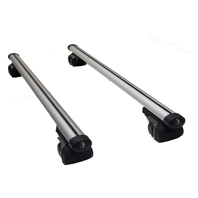 Galerie de toit Summit SUM002 en aluminium pour voitures avec rails - 120cm x 11cm x 16cm