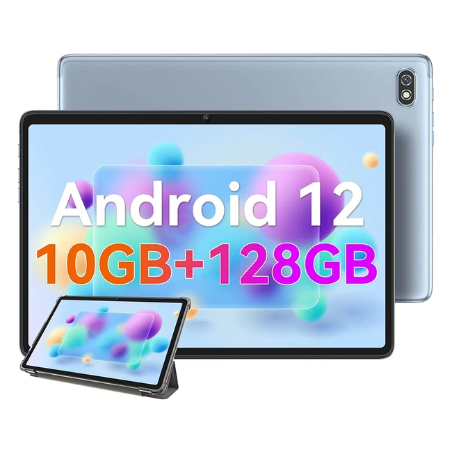Blackview Tab 7 Pro Tablet - 10in Android 12, 10GB+128GB, Octa-Core Processor, Dual 4G LTE, SIM Card Slot, PC Mode, GPS, Blue
