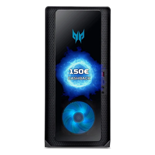 Acer Predator Orion 3000 PO3640 Gaming PC - Intel Core i7-12700F up to 4.9 GHz Turbo Boost, 16 GB DDR4 RAM, 512 GB M.2 PCIe SSD, NVIDIA GeForce RTX 3060 12GB GDDR6