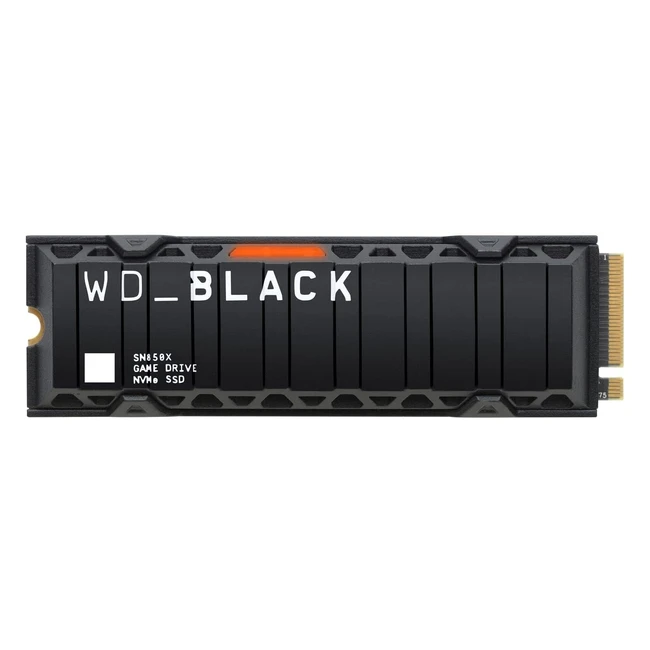 WD_BLACK SN850X 2TB PCIe Gen4 NVMe Gaming SSD with Heatsink - Up to 7300 MB/s Read Speed