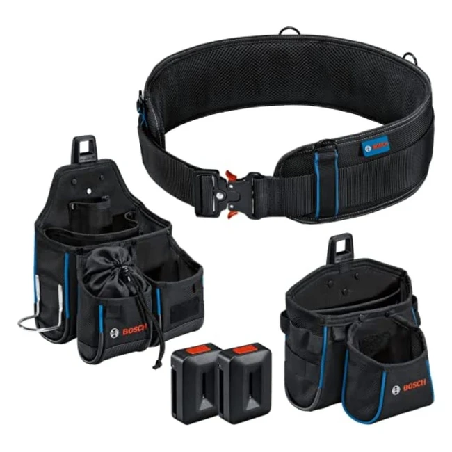 Bosch ProClick Tool Belt Kit - 93 SM Belt GWT4  GWT2 Bags 2 ProClick Holders