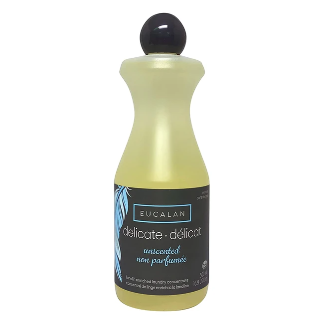 Eucalan Naturel Non Parfumé Grand - Concentré Biodegradable avec Lanoline - Fabriqué au Canada