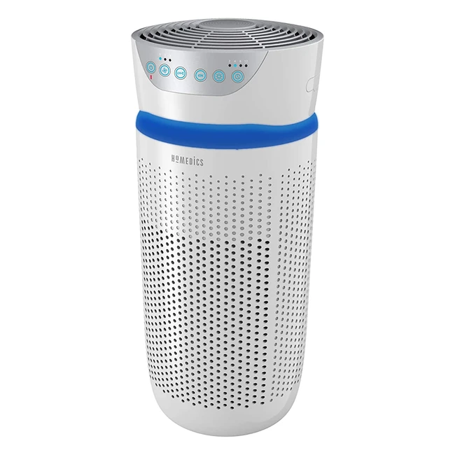 HoMedics TotalClean Air Purifier with UVC, HEPA & Carbon Filters - Kills Germs, Bacteria, Viruses & Allergens
