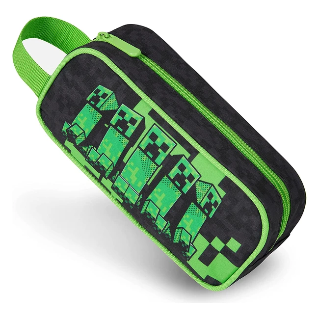 Estuche Escolar Minecraft para Niños - 21cm - Cremallera de Primera Calidad - Regalo de Cumpleaños Ideal